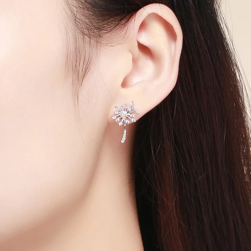 (image pour) Clous d'Oreilles Style PANDORA Amour de pissenlit - SCE506 - Afficher 7