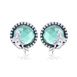 (image pour) Clous d'Oreilles Style PANDORA Amour de sirène - SCE383