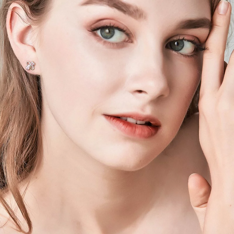 (image pour) Clous d'Oreilles Style PANDORA Amour éternel - SCE455 - Afficher 3