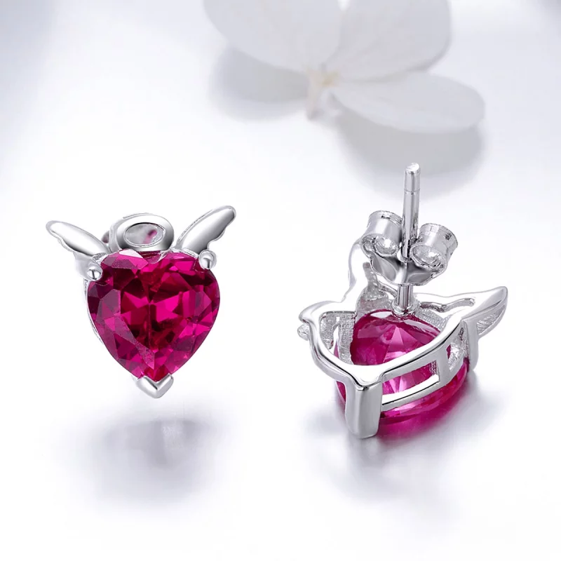 (image pour) Clous d'Oreilles Style PANDORA Ange et démon - SCE414 - Afficher 5