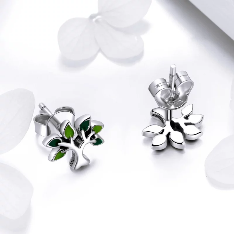 (image pour) Clous d'Oreilles Style PANDORA Arbre de vie - SCE409 - Afficher 6