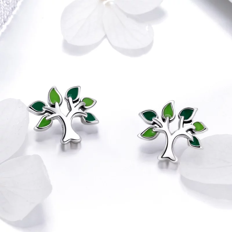(image pour) Clous d'Oreilles Style PANDORA Arbre de vie - SCE409 - Afficher 7