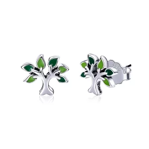 (image pour) Clous d'Oreilles Style PANDORA Arbre de vie - SCE409