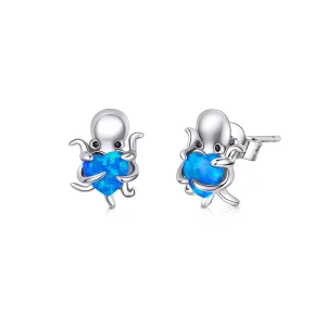 (image pour) Clous d'Oreilles Style PANDORA Belle pieuvre - SCE881