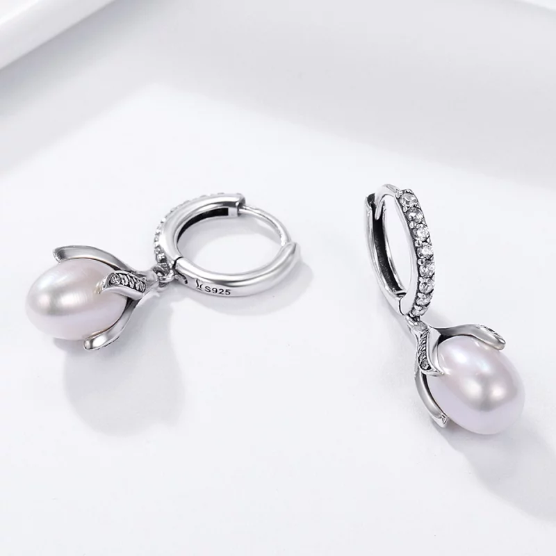 (image pour) Clous d'Oreilles Style PANDORA Bourgeon de Mimosa - SCE259 - Afficher 4
