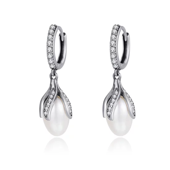 (image pour) Clous d'Oreilles Style PANDORA Bourgeon de Mimosa - SCE259