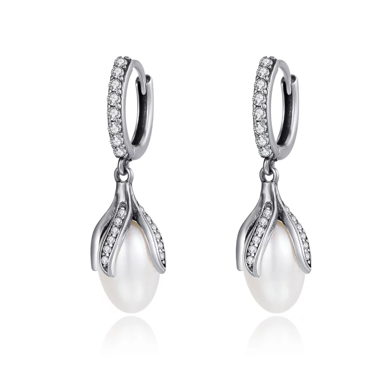 (image pour) Clous d'Oreilles Style PANDORA Bourgeon de Mimosa - SCE259