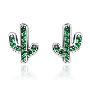 (image pour) Clous d'Oreilles Style PANDORA Cactus frais - SCE097