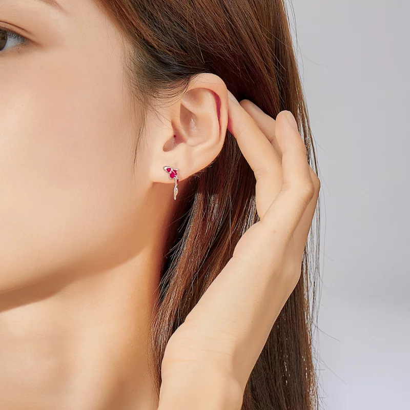 (image pour) Clous d'Oreilles Style PANDORA Chanceux Koi - SCE812 - Afficher 6