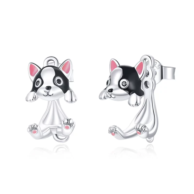 (image pour) Clous d'Oreilles Style PANDORA Chien - SCE978