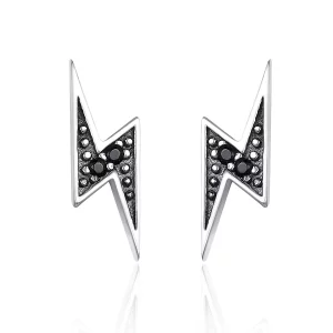 (image pour) Clous d'Oreilles Style PANDORA Éclair - SCE156