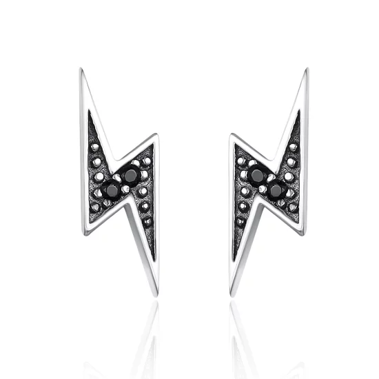 (image pour) Clous d'Oreilles Style PANDORA Éclair - SCE156
