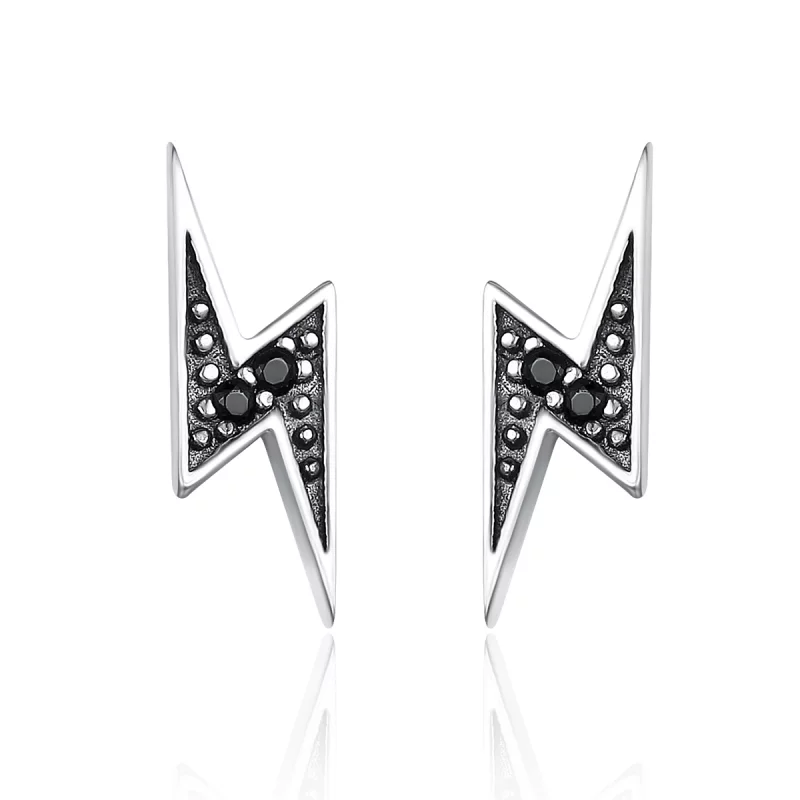 (image pour) Clous d'Oreilles Style PANDORA Éclair - SCE156