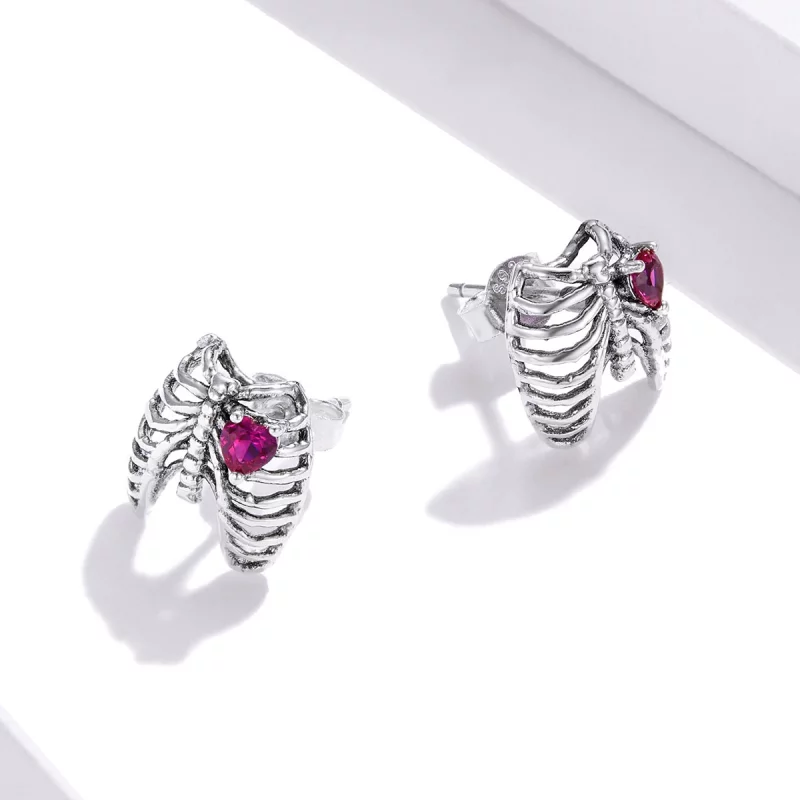 (image pour) Clous d'Oreilles Style PANDORA Côtes - SCE970 - Afficher 4