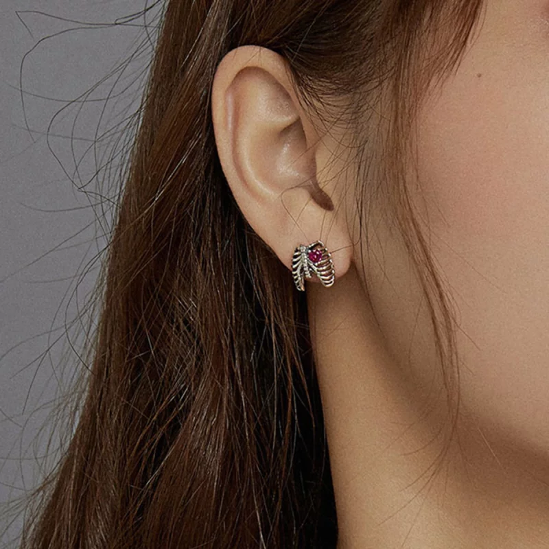 (image pour) Clous d'Oreilles Style PANDORA Côtes - SCE970 - Afficher 7