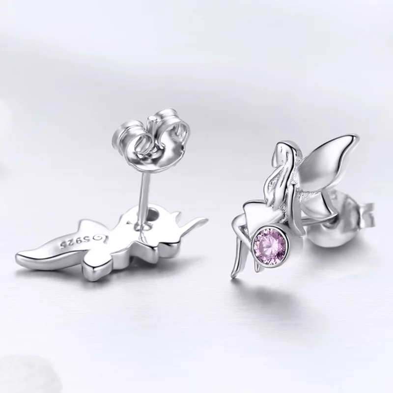 (image pour) Clous d'Oreilles Style PANDORA Fée des fleurs - SCE395 - Afficher 4