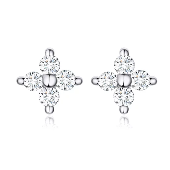(image pour) Clous d'Oreilles Style PANDORA Fleur de Lumière - SCE648