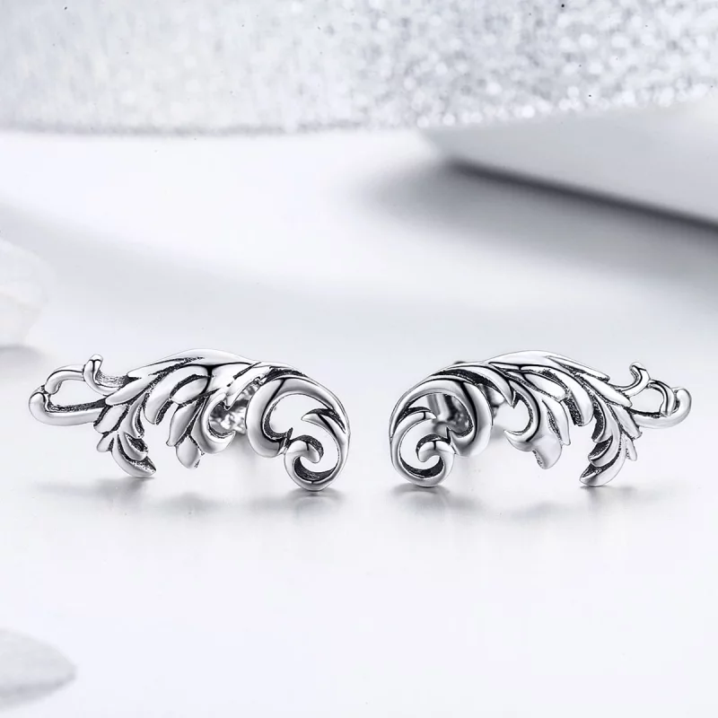 (image pour) Clous d'Oreilles Style PANDORA Fleur européenne rétro - SCE580 - Afficher 4