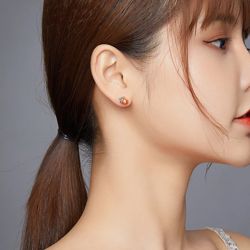 (image pour) Clous d'Oreilles Style PANDORA Fruit brillant du chêne - SCE935 - Afficher 5