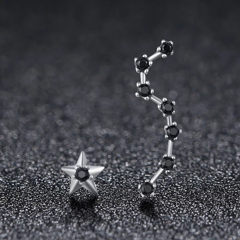 (image pour) Clous d'Oreilles Style PANDORA Grande Ourse - SCE166 - Afficher 4