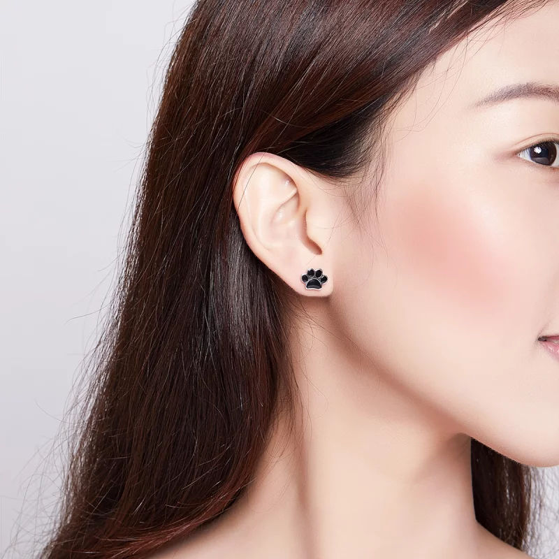 (image pour) Clous d'Oreilles Style PANDORA Griffes en herbe - SCE757 - Afficher 6