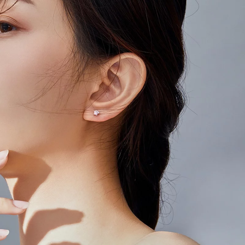 (image pour) Clous d'Oreilles Style PANDORA Griffes en herbe - SCE781 - Afficher 7