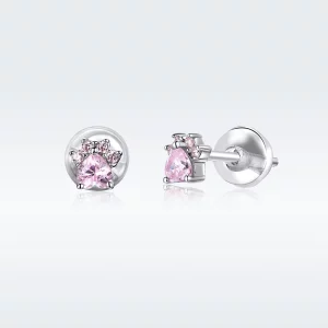 (image pour) Clous d'Oreilles Style PANDORA Griffes en herbe - SCE781