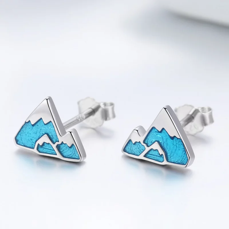 (image pour) Clous d'Oreilles Style PANDORA Iceberg unique - SCE475 - Afficher 4