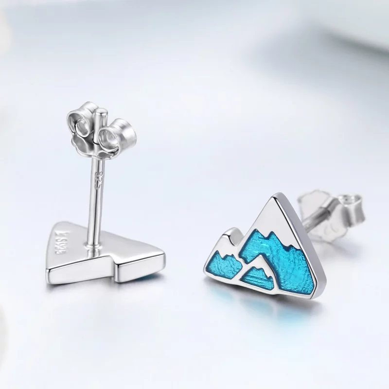 (image pour) Clous d'Oreilles Style PANDORA Iceberg unique - SCE475 - Afficher 5