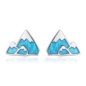 (image pour) Clous d'Oreilles Style PANDORA Iceberg unique - SCE475