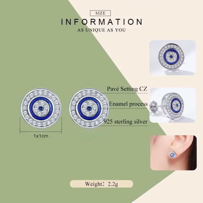(image pour) Clous d'Oreilles Style PANDORA il du diable - SCE148 - Afficher 4