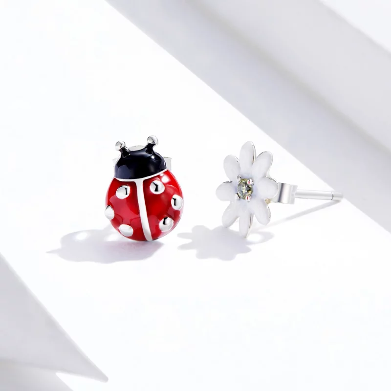 (image pour) Clous d'Oreilles Style PANDORA jardin Elfes - SCE917 - Afficher 3