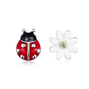 Clous d'Oreilles Style PANDORA jardin Elfes - SCE917 (image pour) Clous d'Oreilles Style PANDORA jardin Elfes - SCE917