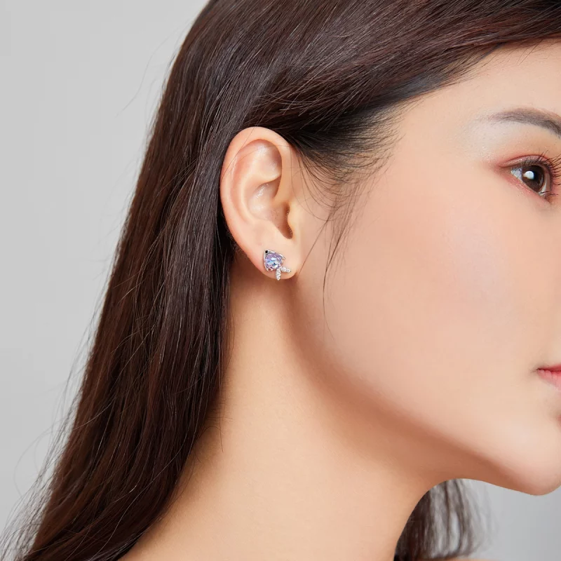 (image pour) Clous d'Oreilles Style PANDORA Joyeux petit poisson - SCE1028 - Afficher 7
