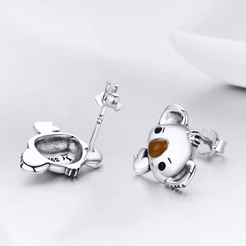 (image pour) Clous d'Oreilles Style PANDORA Koala mignon - SCE381 - Afficher 6
