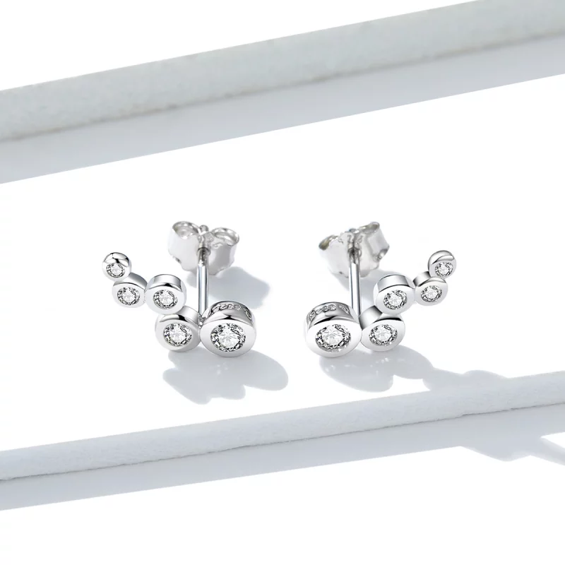 (image pour) Clous d'Oreilles Style PANDORA Élégance brillante - BSE235 - Afficher 3