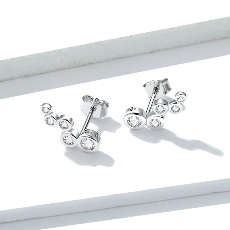 (image pour) Clous d'Oreilles Style PANDORA Élégance brillante - BSE235 - Afficher 4