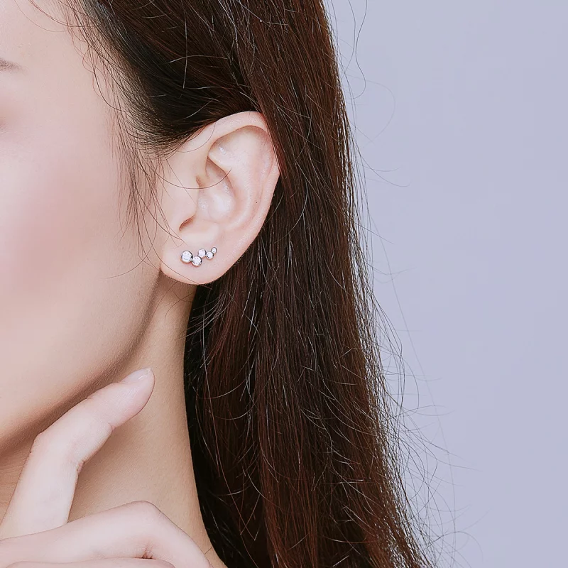 (image pour) Clous d'Oreilles Style PANDORA Élégance brillante - BSE235 - Afficher 5