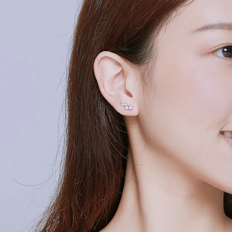 (image pour) Clous d'Oreilles Style PANDORA Élégance brillante - BSE235 - Afficher 6