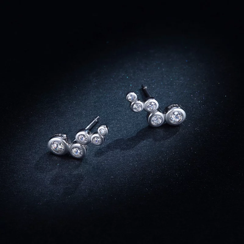 (image pour) Clous d'Oreilles Style PANDORA Élégance brillante - BSE235 - Afficher 8