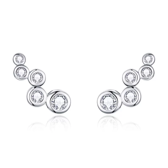 (image pour) Clous d'Oreilles Style PANDORA Élégance brillante - BSE235