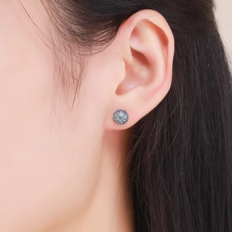 (image pour) Clous d'Oreilles Style PANDORA Légende de la mer - SCE239 - Afficher 7
