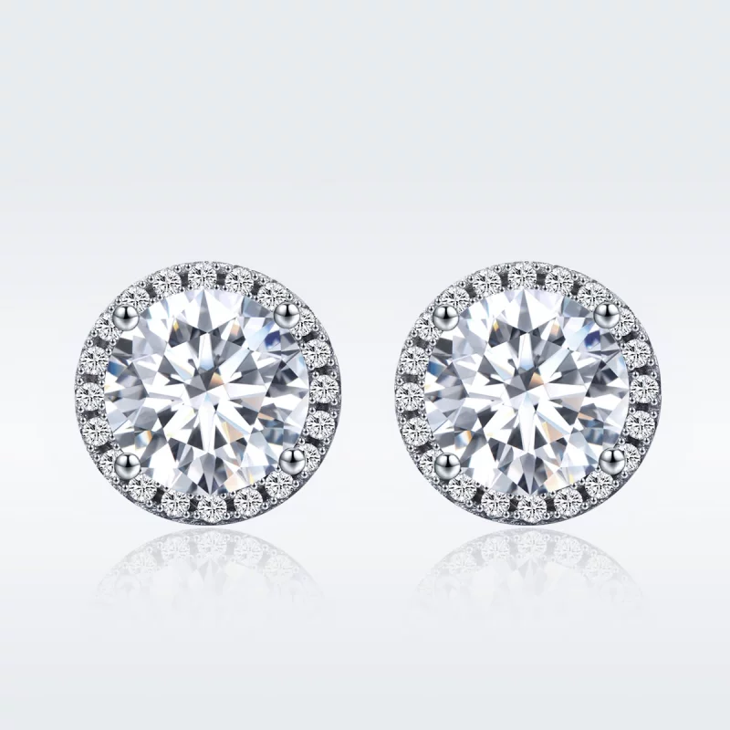 (image pour) Clous d'Oreilles Style PANDORA Lumière noble - SCE358 - Afficher 4
