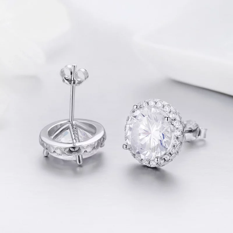 (image pour) Clous d'Oreilles Style PANDORA Lumière noble - SCE358 - Afficher 6