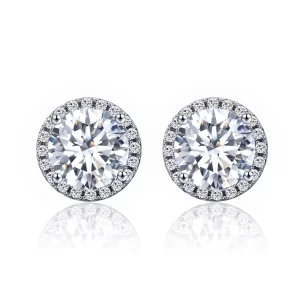 (image pour) Clous d'Oreilles Style PANDORA Lumière noble - SCE358