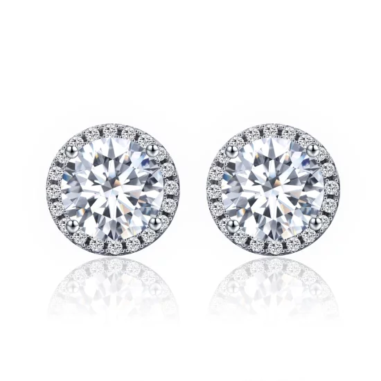 (image pour) Clous d'Oreilles Style PANDORA Lumière noble - SCE358