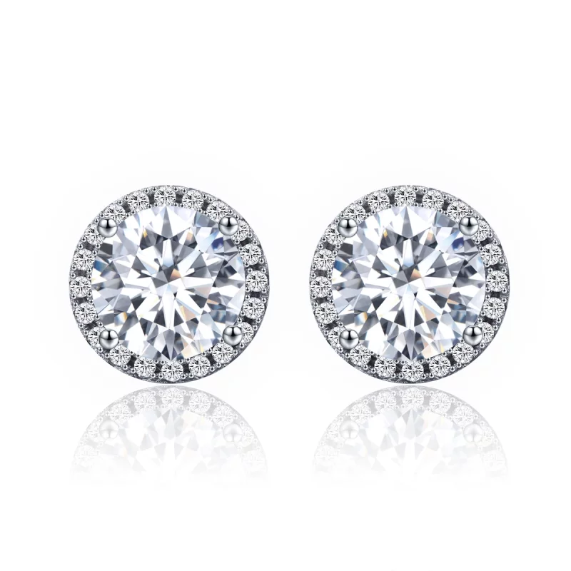 (image pour) Clous d'Oreilles Style PANDORA Lumière noble - SCE358