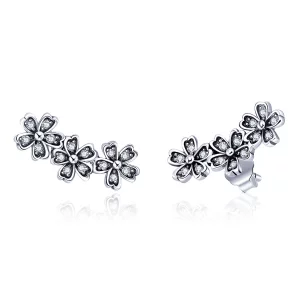 (image pour) Clous d'Oreilles Style PANDORA Marguerite contractée - SCE419
