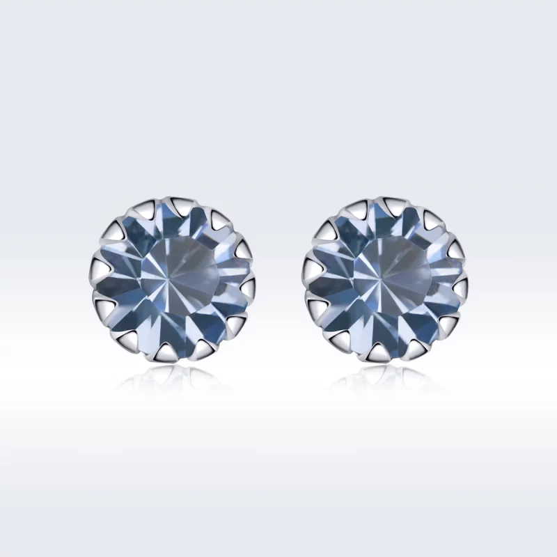 (image pour) Clous d'Oreilles Style PANDORA Mars de la pierre de naissance - SCE862-3 - Afficher 3