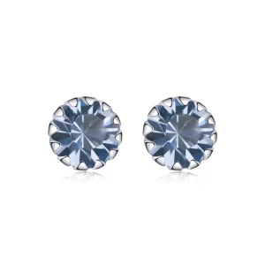 Clous d'Oreilles Style PANDORA Mars de la pierre de naissance - SCE862-3 (image pour) Clous d'Oreilles Style PANDORA Mars de la pierre de naissance - SCE862-3